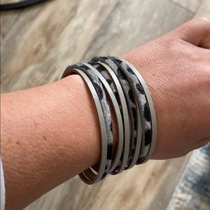 Leopard wrap bracelet
